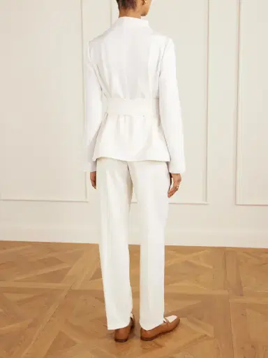 Max Mara Belted Darted Scuba Jacket | Thumbnail 4 Max Mara Belted Darted Scuba Jacket | Thumbnail 4