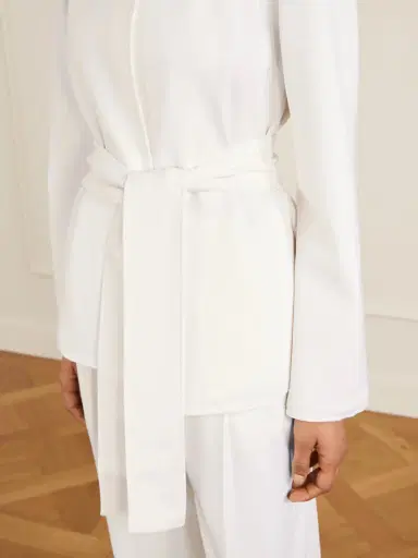 Max Mara Belted Darted Scuba Jacket | Thumbnail 5 Max Mara Belted Darted Scuba Jacket | Thumbnail 5