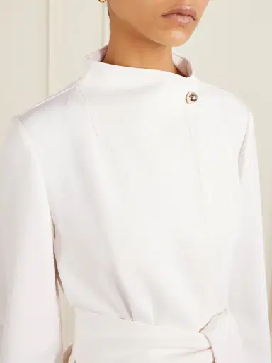 Max Mara Belted Darted Scuba Jacket | Thumbnail 6 Max Mara Belted Darted Scuba Jacket | Thumbnail 6