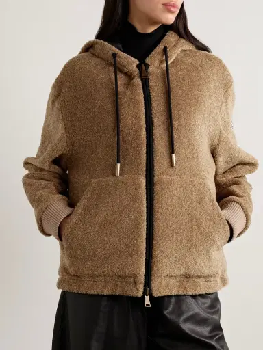 Moncler Reversible Fleece And Shell Zip-up Hoodie | Thumbnail 3 Moncler Reversible Fleece And Shell Zip-up Hoodie | Thumbnail 3
