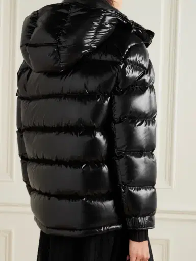 Moncler Maire Hooded Quilted Glossed-shell Down Jacket | Thumbnail 4 Moncler Maire Hooded Quilted Glossed-shell Down Jacket | Thumbnail 4