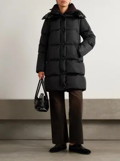 Moncler Appliquéd Hooded Shell Down Coat | Thumbnail 2 Moncler Appliquéd Hooded Shell Down Coat | Thumbnail 2