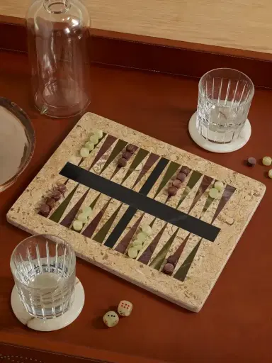 JIA JIA HOME Onyx Backgammon Set | Thumbnail 2 JIA JIA HOME Onyx Backgammon Set | Thumbnail 2