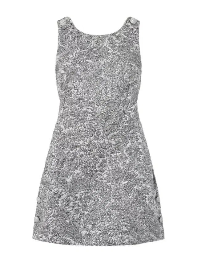 Open-back Crystal-embellished Brocade Mini Dress Open-back Crystal-embellished Brocade Mini Dress