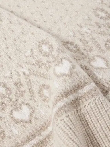 Khaite Lucerne Fair Isle Cashmere Scarf | Thumbnail 3 Khaite Lucerne Fair Isle Cashmere Scarf | Thumbnail 3