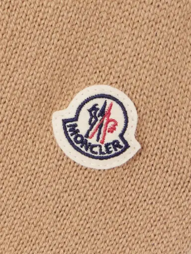 Moncler Ribbed Wool And Cashmere-blend Polo Sweater | Thumbnail 4 Moncler Ribbed Wool And Cashmere-blend Polo Sweater | Thumbnail 4