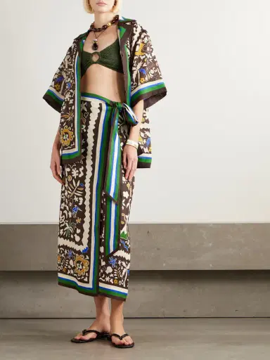 ALÉMAIS Maroc Oversized Printed Ramie Shirt | Thumbnail 2 ALÉMAIS Maroc Oversized Printed Ramie Shirt | Thumbnail 2
