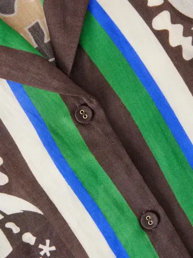 ALÉMAIS Maroc Oversized Printed Ramie Shirt | Thumbnail 5 ALÉMAIS Maroc Oversized Printed Ramie Shirt | Thumbnail 5