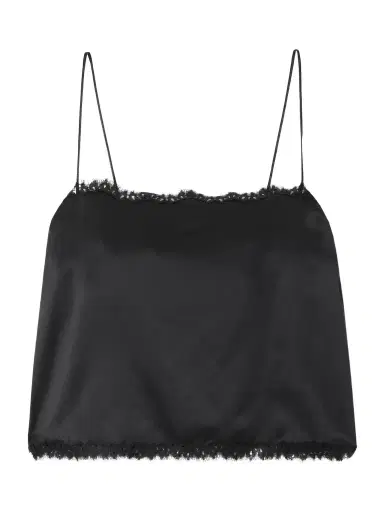 DÔEN Loure Lace-trimmed Silk-satin Top | Thumbnail 1 DÔEN Loure Lace-trimmed Silk-satin Top | Thumbnail 1