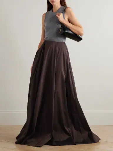 BERNADETTE Kennedy Taffeta Maxi Skirt | Thumbnail 2 BERNADETTE Kennedy Taffeta Maxi Skirt | Thumbnail 2