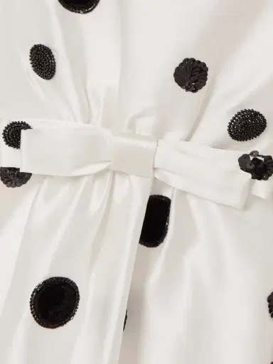 BERNADETTE Lenette Strapless Embellished Polka-dot Taffeta Gown | Thumbnail 4 BERNADETTE Lenette Strapless Embellished Polka-dot Taffeta Gown | Thumbnail 4