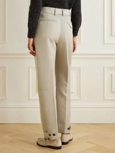 Bottega Veneta Belted Paneled Wool-twill Tapered Pants | Thumbnail 3 Bottega Veneta Belted Paneled Wool-twill Tapered Pants | Thumbnail 3
