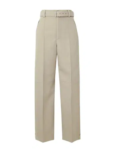 Bottega Veneta Belted Paneled Wool-twill Tapered Pants | Thumbnail 1 Bottega Veneta Belted Paneled Wool-twill Tapered Pants | Thumbnail 1