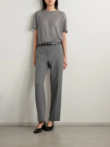 The Row Relian Cropped Wool-blend Straight-leg Pants | Thumbnail 2 The Row Relian Cropped Wool-blend Straight-leg Pants | Thumbnail 2