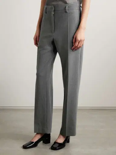 The Row Relian Cropped Wool-blend Straight-leg Pants | Thumbnail 3 The Row Relian Cropped Wool-blend Straight-leg Pants | Thumbnail 3