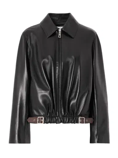 Loewe Buckle-detailed Leather Jacket | Thumbnail 1 Loewe Buckle-detailed Leather Jacket | Thumbnail 1