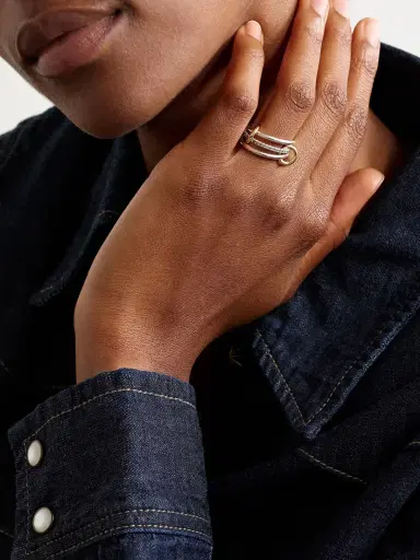 Spinelli Kilcollin Sonny Sterling Silver And 18-karat Gold Diamond Ring | Thumbnail 2 Spinelli Kilcollin Sonny Sterling Silver And 18-karat Gold Diamond Ring | Thumbnail 2