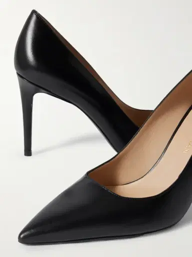 Stuart Weitzman Stuart Power Leather Pumps | Thumbnail 4 Stuart Weitzman Stuart Power Leather Pumps | Thumbnail 4