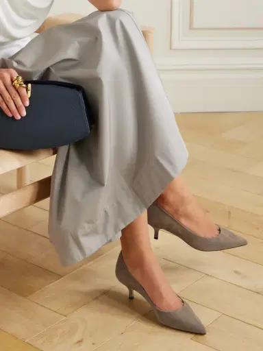 Stuart Weitzman Stuart Power Suede Pumps | Thumbnail 2 Stuart Weitzman Stuart Power Suede Pumps | Thumbnail 2