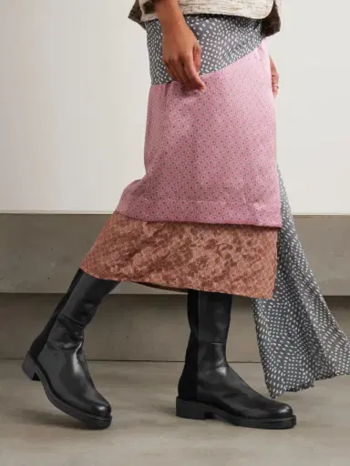 Stuart Weitzman 5050 Celia Stretch-paneled Leather Over-the-knee Boots | Thumbnail 2 Stuart Weitzman 5050 Celia Stretch-paneled Leather Over-the-knee Boots | Thumbnail 2