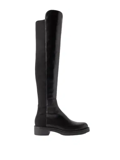 Stuart Weitzman 5050 Celia Stretch-paneled Leather Over-the-knee Boots | Thumbnail 1 Stuart Weitzman 5050 Celia Stretch-paneled Leather Over-the-knee Boots | Thumbnail 1