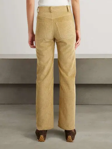 Bottega Veneta Leather-trimmed Cotton-corduroy Straight-leg Pants | Thumbnail 4 Bottega Veneta Leather-trimmed Cotton-corduroy Straight-leg Pants | Thumbnail 4