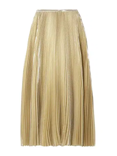 Joseph Essai Metallic Plissé Silk-blend Midi Skirt | Thumbnail 1 Joseph Essai Metallic Plissé Silk-blend Midi Skirt | Thumbnail 1