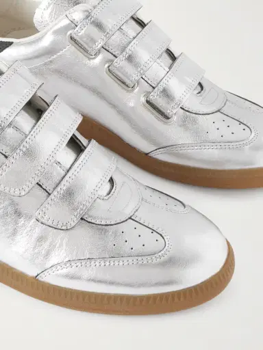 Isabel Marant Beth Metallic Leather Sneakers | Thumbnail 4 Isabel Marant Beth Metallic Leather Sneakers | Thumbnail 4