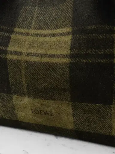 Loewe Flamenco Medium Leather-trimmed Checked Suede Shoulder Bag | Thumbnail 4 Loewe Flamenco Medium Leather-trimmed Checked Suede Shoulder Bag | Thumbnail 4