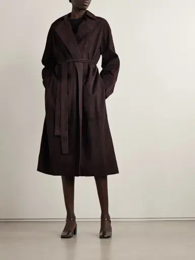The Row Solana Suede Trench Coat | Thumbnail 2 The Row Solana Suede Trench Coat | Thumbnail 2