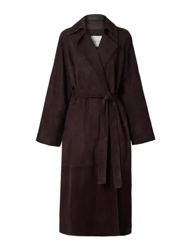 The Row Solana Suede Trench Coat | Thumbnail 1 The Row Solana Suede Trench Coat | Thumbnail 1