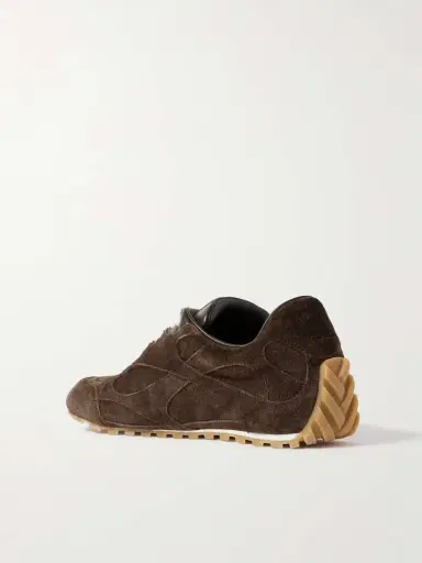 Bottega Veneta Orbit Flash Leather-trimmed Suede Sneakers | Thumbnail 3 Bottega Veneta Orbit Flash Leather-trimmed Suede Sneakers | Thumbnail 3