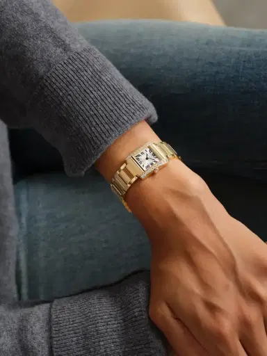 Cartier Tank Française Small 18-karat Gold Diamond Watch | Thumbnail 2 Cartier Tank Française Small 18-karat Gold Diamond Watch | Thumbnail 2
