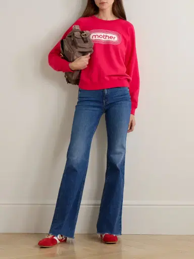 Mother The Doozy Sneak Fray High-rise Flared Jeans | Thumbnail 2 Mother The Doozy Sneak Fray High-rise Flared Jeans | Thumbnail 2