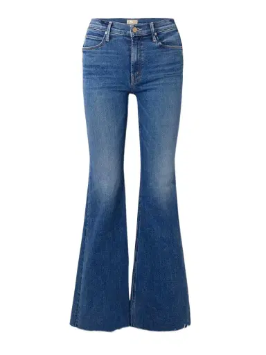 Mother The Doozy Sneak Fray High-rise Flared Jeans | Thumbnail 1 Mother The Doozy Sneak Fray High-rise Flared Jeans | Thumbnail 1