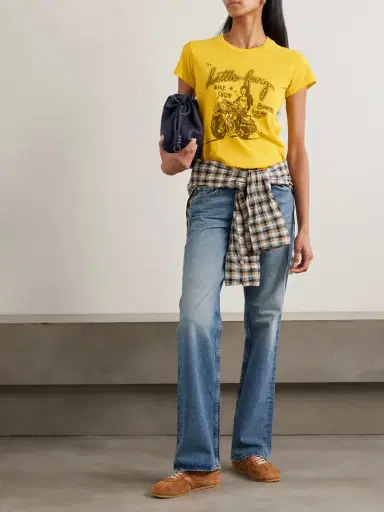 Mother The Boxy Goodie Goodie Printed Cotton-jersey T-shirt | Thumbnail 2 Mother The Boxy Goodie Goodie Printed Cotton-jersey T-shirt | Thumbnail 2