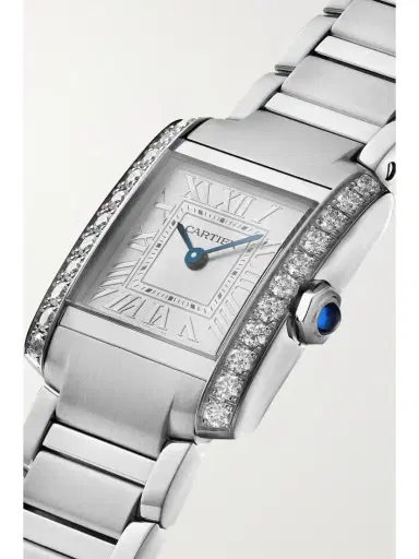 Cartier Tank Française Small Stainless Steel Diamond Watch | Thumbnail 3 Cartier Tank Française Small Stainless Steel Diamond Watch | Thumbnail 3