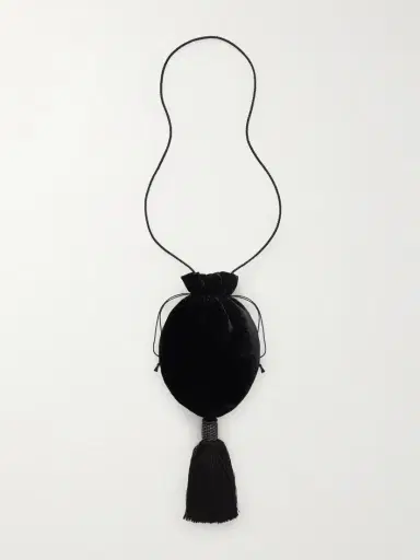 Le Sundial Lee Tasseled Velvet Shoulder Bag | Thumbnail 4 Le Sundial Lee Tasseled Velvet Shoulder Bag | Thumbnail 4