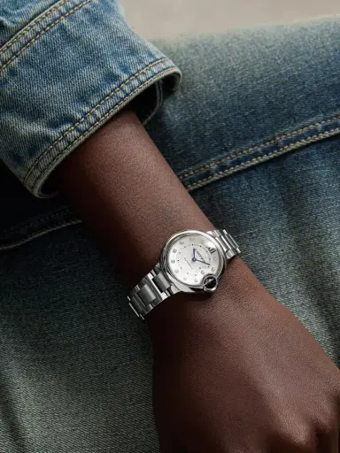 Cartier Ballon Bleu De Automatic Stainless Steel Diamond Watch | Thumbnail 2 Cartier Ballon Bleu De Automatic Stainless Steel Diamond Watch | Thumbnail 2