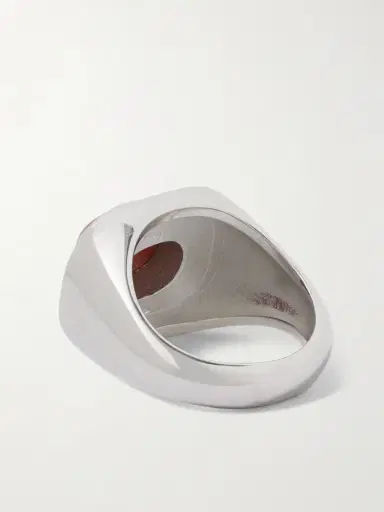 Le Sundial The Deco Silver Jasper Ring | Thumbnail 3 Le Sundial The Deco Silver Jasper Ring | Thumbnail 3