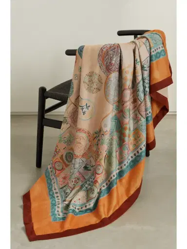 Loro Piana Suede-trimmed Brushed Cashmere Throw | Thumbnail 1 Loro Piana Suede-trimmed Brushed Cashmere Throw | Thumbnail 1