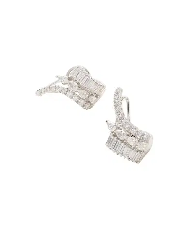 YEPREM 18-karat White Gold Diamond Earrings | Thumbnail 1 YEPREM 18-karat White Gold Diamond Earrings | Thumbnail 1
