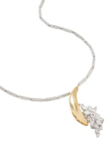 YEPREM 18-karat White And Yellow Gold Diamond Necklace | Thumbnail 1 YEPREM 18-karat White And Yellow Gold Diamond Necklace | Thumbnail 1