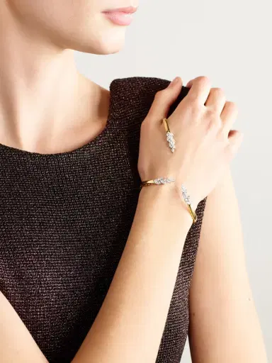 YEPREM 18-karat Yellow And White Gold Diamond Bracelet | Thumbnail 2 YEPREM 18-karat Yellow And White Gold Diamond Bracelet | Thumbnail 2