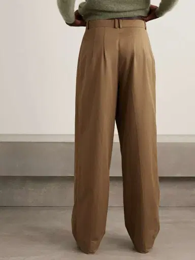 The Row Igor Cotton And Cashmere-blend Gabardine Wide-leg Pants | Thumbnail 3 The Row Igor Cotton And Cashmere-blend Gabardine Wide-leg Pants | Thumbnail 3