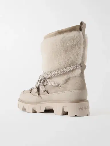 Moncler Peak Apres Shearling-trimmed Suede Ankle Boots | Thumbnail 3 Moncler Peak Apres Shearling-trimmed Suede Ankle Boots | Thumbnail 3