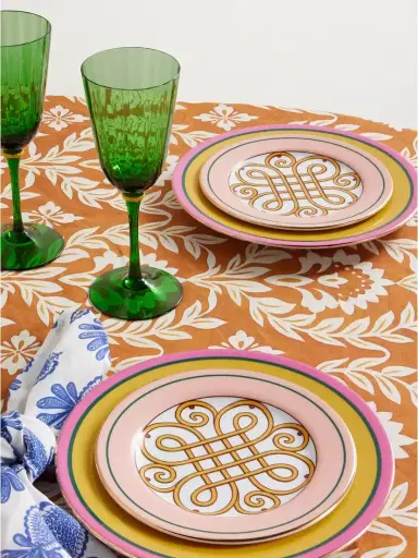 La DoubleJ Set Of Two Printed Porcelain Dessert Plates | Thumbnail 2 La DoubleJ Set Of Two Printed Porcelain Dessert Plates | Thumbnail 2