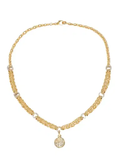 Foundrae Resilience Blossoms 18-karat Yellow And White Gold Diamond Necklace | Thumbnail 1 Foundrae Resilience Blossoms 18-karat Yellow And White Gold Diamond Necklace | Thumbnail 1