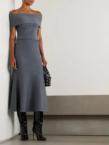 Simkhai Callahan Cropped Off-the-shoulder Wool Top | Thumbnail 2 Simkhai Callahan Cropped Off-the-shoulder Wool Top | Thumbnail 2