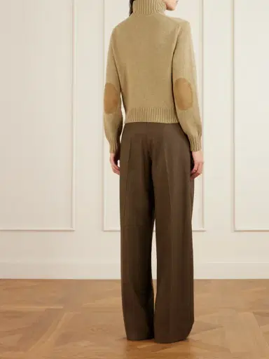 Loro Piana Parksville Suede-trimmed Cashmere Cardigan | Thumbnail 4 Loro Piana Parksville Suede-trimmed Cashmere Cardigan | Thumbnail 4